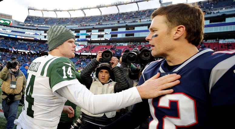 Tom Brady and Sam Darnold Tom Brady and Sam Darnold